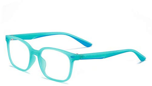 Ototon - Occhiali anti luce blu per bambini, montatura ultra leggera, TR90, anti fatica, filtro UV, occhiali da computer per ragazze, ragazzi, videogiochi