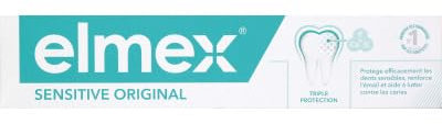 ELMEX - Dentifrice Sensitive elmex® Original, dentifrice dents sensibles, protection 24 heures avec du fluor pour renforcer les dents - le tube de 75 ml