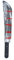 The Fancy Dress Halloween Bloody Knife Cleaver Prop with Fake Blood Detail, DIY Scary Decor Zombie Weapon Horror Party Cosplay Props Costume Accessories, (50CM Weapon Machete Blooded)