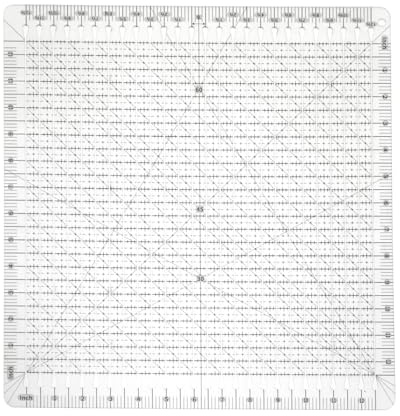 Stripology Ruler for Quilting UK- 12 x 12 Acrylic Slotted Rulers and Template for Quilting and Sewing, Perfect for Fabric Precise Cutting Patchwork