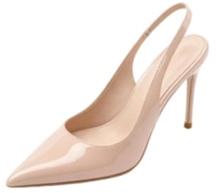 Genérico Zapatos De Tacón Alto para Mujeres Punta Afilada Talón Trasero Taco