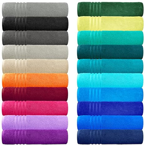 Lashuma Badetuch groß Orange - Clementinen, London Frottee XXL Duschtuch 100x150 cm