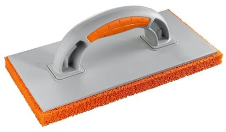 Orange Soft Rubber 18mm Sponge Float 280 x 140mm Plastering, Skim Render Trowel (N-3684)