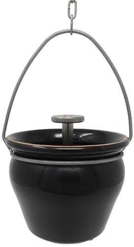 Eliga Aroma-/ Aufgusstopf schwarz für Sauna mit Tropfventil