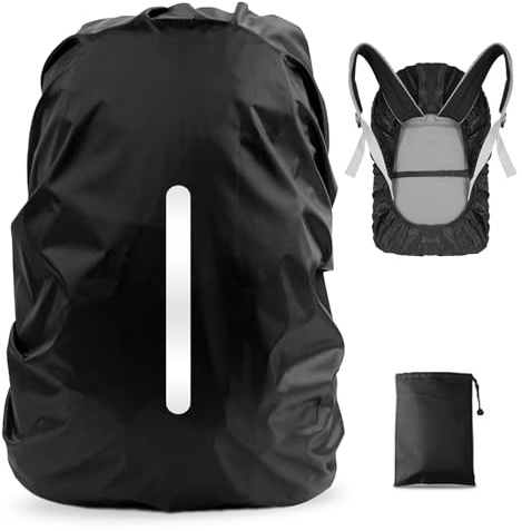 LAMA Housse de Pluie imperméables pour Sac à Dos, Housse de Pluie réfléchissante pour Sac à Dos, Anti-poussière, antivol, vélo, randonnée, Camping, Voyage, activités de Plein air