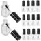 SHERCHPRY 20Pcs Transparent Nail Polish Bottles with Brush Cap Portable Empty Nail Container for Manicure Lovers for Essential Oils Glitter and Quick Touch Ups