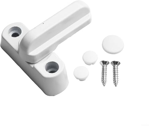 Cerradura giratoria en T de acero plástico de 180 grados para puertas abatibles que ofrece seguridad adicional y cómodo montaje de tornillo