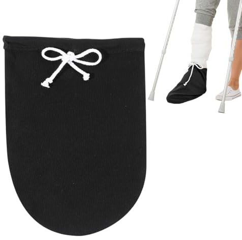 JYNXOR 1 Pièce Protections pour plâtre, Couvre-chaussettes en fonte pour pied, protege orteil de protection pour plâtre de jambe avec cordon de serrage réglable chaussettes protège-orteils imperméable