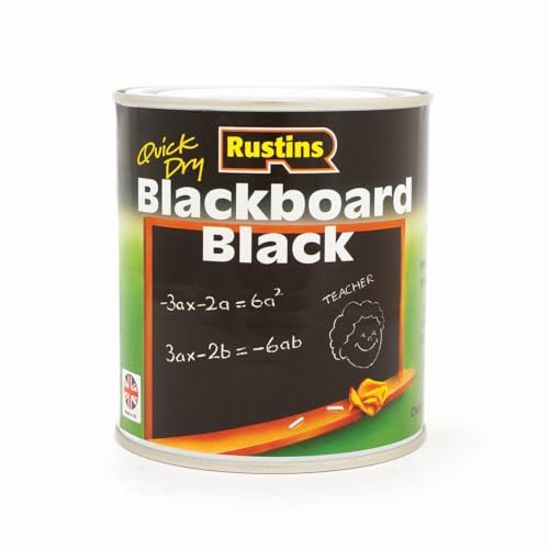 RUSTINS Blackboard Black Paint - 1ltr