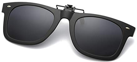 Flydo Unisex Sonnenbrille Aufsatz Polarisation Clip On Sonnenbrille-Clips Flip Myopic Sonnenbrille für Outdoor/Driving/Fishing