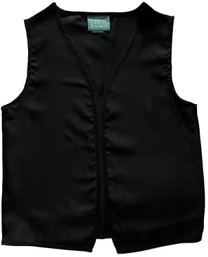 Making Believe Boys Peasant Costume Vest - Medium 6-8 - Black