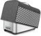 Yarwo 4 Scheiben-Doppelschlitz-Toasterabdeckung, Toaster Zubehör mit Oberem Griff, Nylon Toasterabdeckung Passend für die meisten Standard 4 Scheiben oder 2 Schlitze-Toaster, Grau mit Diamant Muster