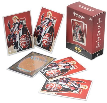 Ultra PRO - Fallout 105ct APEXⓇ Deck Protector Sleeves - Nuka Cola Pinup - for Magic: The Gathering, Exclusive Protective Collectible Trading Card Game Artwork Sleeves Pack