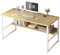 Escritorio para Ordenador, Oficina, Habitación o Estudio - Mesa de Tablón de Aglomerado y Melamina de Madera y Acero para Hogar y PC - 120x45x72 cm