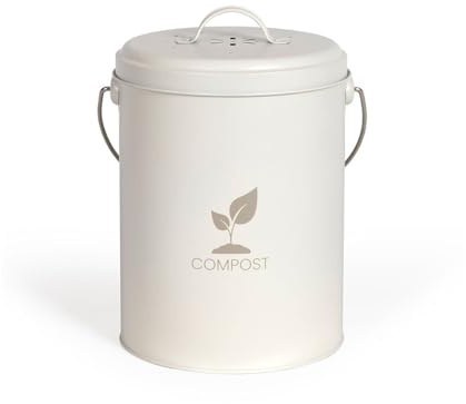 LIVOO Komposthink 6L MES154C - Ø18 cm, höjd 23 cm, 6L, integrerat kolfilter