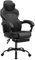 HLONONE Bürostuhl, Ergonomischer Schreibtischstuhl, Gaming Stuhl mit Verbindungsarmlehnen, PC Stuhl mit Kopfstütze, Lendenkissen und Fußstütze, Gaming Sessel 150 kg Belastbarkeit, Schwarz