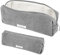 Federmäppchen, Mäppchen Cord-Stoff, Schlamppermäppchen Damen, Federmäppchen Mädchen, Federtasche Stiftetasche Stiftemappe, Pencil Case, Cord Federtasche für Mädchen Teenager Schule, Büro (Grau)