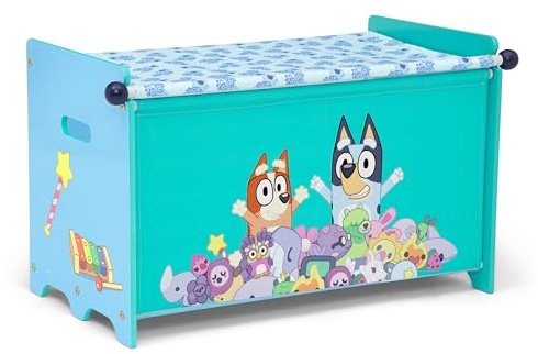 Delta Children – Bluey Toy Box with Retractable Fabric Top