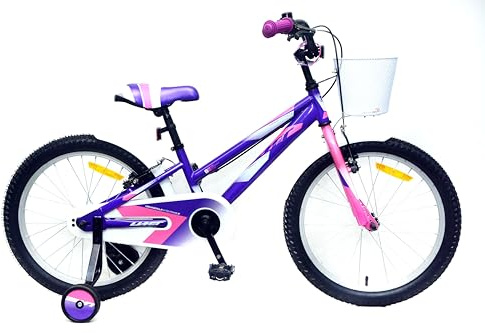 DEPORBIKES Bicicleta 20 Pulgadas niña | Bicicleta niña 6-9 años + Frenos V-Break + Estabilizadores + Cuadro Acero | Segura y Resistente