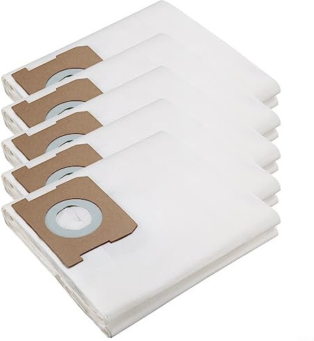 HOHOVYVY Vacuum Cleaner Filter Fleece Bags Suitable for Kärcher WD1 Compact Battery Replaces 2.863-297.0 Vacuum Bags 5 Pack