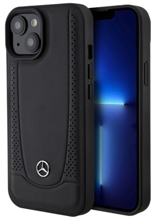 Mercedes MEHCP15SARMBK Hülle für iPhone 15 6.1 Schwarz hardcase Leather Urban