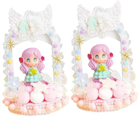 UKCOCO 2St DIY-Spielzeug DIY-Kit Schlafzimmerlampe Schreibtischlampen Mädchenspielzeug Mädchen Spielzeug Kinder anwesend mädchen DIY lampe Puzzle Schlafzimmerbeleuchtung Licht-Kit Suite