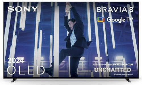 Sony BRAVIA 8 OLED 77 Zoll 4K HDR Google Smart TV (2024) | Gaming Features für IMAX Enhanced, Dolby Vision Atmos, Chromecast, Apple AirPlay, 120Hz 77XR80