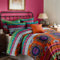 Dreamzie Bohemian Bettwäsche 155x220 cm 3 Teilig Rosa Orange Boho Indischen Mandala Böhmisch Bettwäsche Set mit Reißverschluss Vintage Bettbezug und 2 Kissenbezug 80x80cm