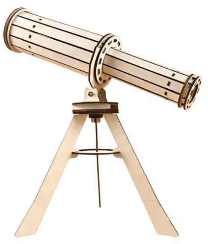Kits d'expérimentation Scientifique, Jouets éducatifs de télescope en Bois | Kit d'expérimentation Scientifique astronomique | pour Filles Garçons Enseignants Étudiants École Salle de Classe B