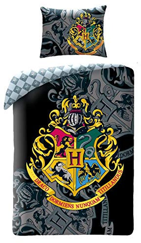Harry Potter Kinder-Bettwäsche Bettbezug 140x200 Kissenbezug 70x90 Baumwolle Hogwarts