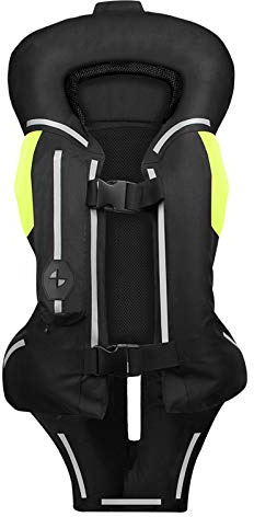 ZZJCY Chaqueta De Moto De Motocicleta, Chaleco De Moto con Airbag Reflectante Avanzado, Se Adapta A Hombres Y Mujeres De Adultos,Negro,XXXL