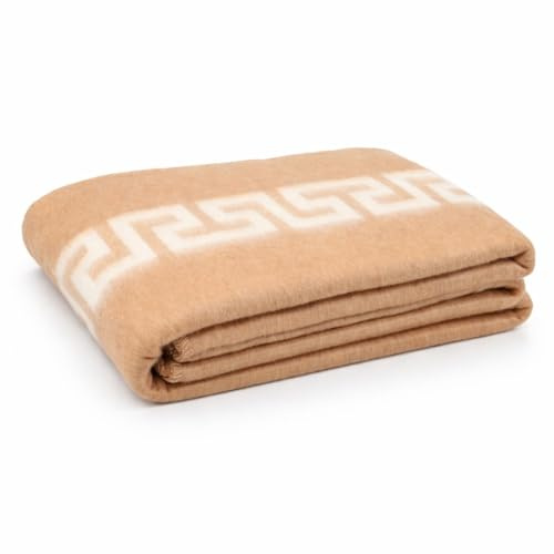 Corredocasa Coperta Calda Invernale Beige 400 gr/mq Made in Italy - Disponibile per Letto Singolo 210x160 cm - Misto Lana -Perfetta per Albergo,Casa e B&B -Prodotto Italiano