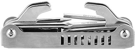 plplaaoo Diving Repair Multi Tool,8 in 1 Professional Diver Tool Kit,Scuba Diving Diver Pick Repair Tool Set, Stainless Steel Folding Scuba Diving Tool Kit for Diving Snorkeling