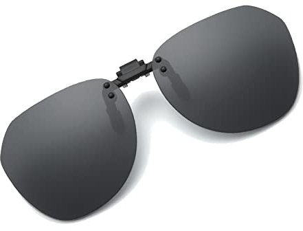 Long Keeper Sonnenbrillen Aufsatz Brille - Polarisierte Sonnenbrille Clip für Brillenträger Damen Herren, Clip On Sonnenbrille Randlos Polarisiert UV400
