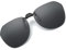 Long Keeper Sonnenbrillen Aufsatz Brille - Polarisierte Sonnenbrille Clip für Brillenträger Damen Herren, Clip On Sonnenbrille Randlos Polarisiert UV400