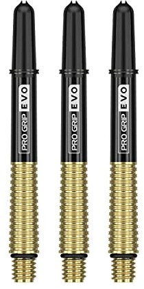 Target Darts Gold Pro Grip Evo Aluminium Dartschäfte Mittel