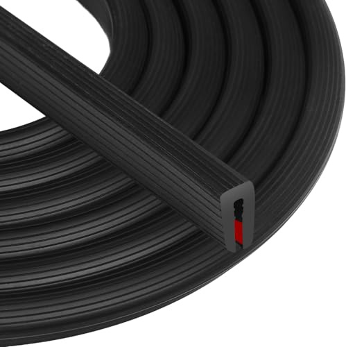 Storystore Perfil protector de bordes de EPDM, junta de goma, protección de bordes, forma de U, protección de bordes de goma, para chapa, puertas de coche, escotillas, esquinas de mesa, 6 mm x 3 m de