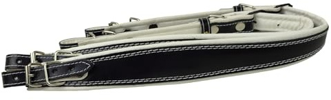 MS ACCORDION Children's 5 cm Accordion Shoulder Strap Accordion Straps Black/White, black, Junior