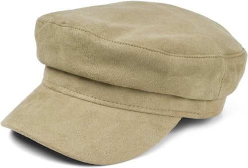 styleBREAKER Gorra Globo de Mujer con Aspecto de Ante Suave, Gorra de Visera, Gorra Bakerboy, Gorra Newsboy 04023091, Color:Verde-Lima