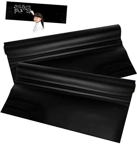 DIYEAH 2pièces Autocollants Tableau Noir Adhésifs Films Blackboard Pour École Et Bureau Pvc Pour Et Créativité