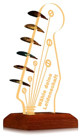 CoolGift Mart Light Up Support pour médiator de guitare, Support de guitare B