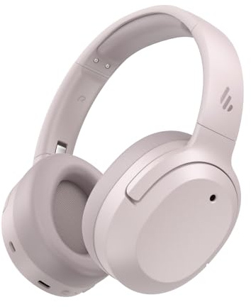 Edifier W820NB Plus Gen 2 - Casque Audio Over-Ear sans Fil Pliable à Réduction de Bruit(ANC -49 DB), LDAC Hi-Res, Autonomie 88h, Son Spatial, Appels Clair AI, BT V6.1, Multipoint Connexion-Rose Fumé