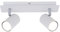 BRILONER- Plafoniera LED da soffitto con 2 faretti orientabili, adatta per lampadine GU10 da max. 40 Watt non incluse, Lampada da soffitto per cucina o salotto, 290x80x123mm (LxLxA), Metallo bianco