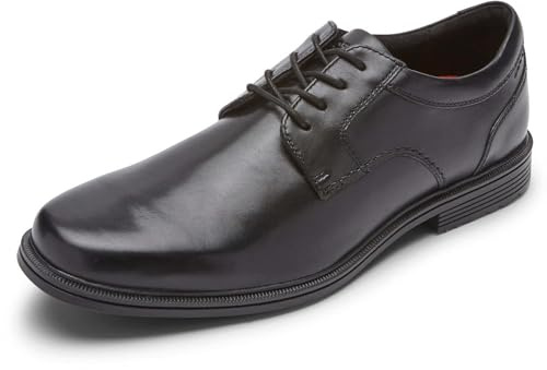 Rockport Homme Men's Robinsyn Waterproof Plain Toe Tissu Oxford, Noir, 47.5 EU
