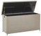 Beliani Praktische Auflagenbox Rattan 290 L 126 x 46 cm taupe Modena