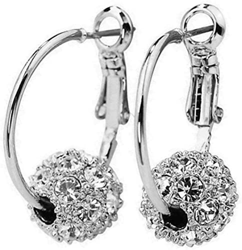 Anshka Boucles d'oreilles magnétiques pour perte de poids - Bijou de santé pour homme et femme - Argenté