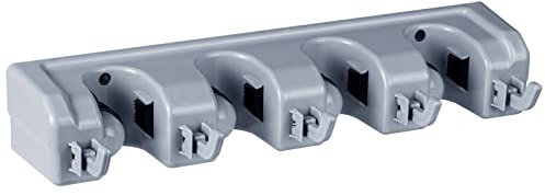 Mopp-Besenhalter Besenhalterung Wand Gerätehalter Wandhalterung Besen Mop Halter Wandhalterung Besenhalter Werkzeughalter Gartengerätehalter Organizer für Küche Badezimmer (Grau)