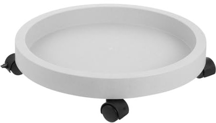 BAZEITFLOW Base Rodante para Macetas con Ruedas Giratorias Soporte Redondo Resistente para Plantas Grandes Bandeja Móvil Protectora De Suelos para Interior y Exterior