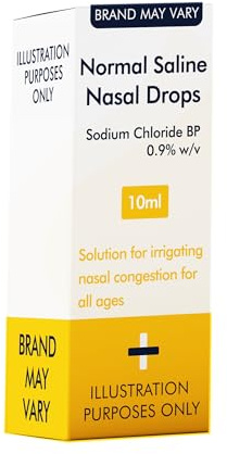 Normal Saline Nasal Drops, 10ml, Sodium Chloride BP 0.9% w/v
