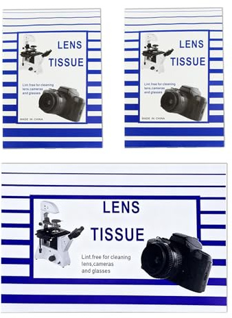 Lot de 100 feuilles de papier de nettoyage pour objectif, chiffon en coton doux pour appareil photo, téléphone, ordinateur, outil d'essuyage professionnel en microfibre anti-rayures